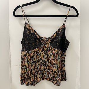 GREAT CONDITION!! Free People Lacy Printed Cami!!